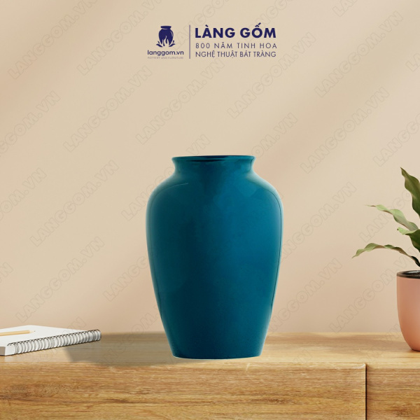 Lọ hoa Men ngọc vai vuông cao lạnh bảo
