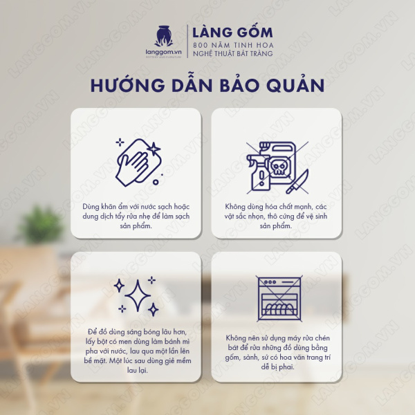 Lọ hoa Men ngọc vai vuông cao lạnh bảo