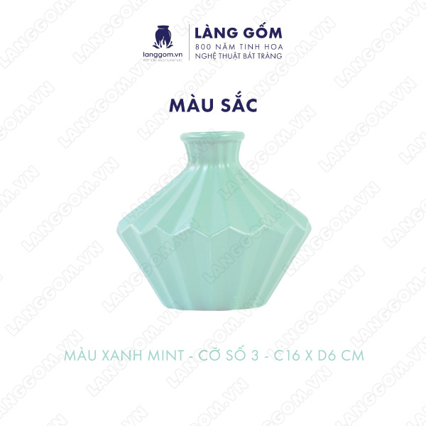 Lọ hoa Men mát kim cương