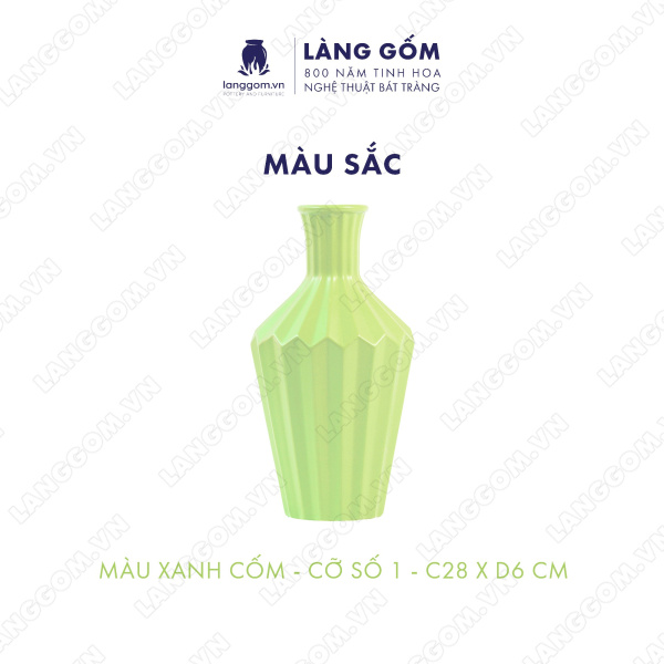 Lọ hoa Men mát kim cương