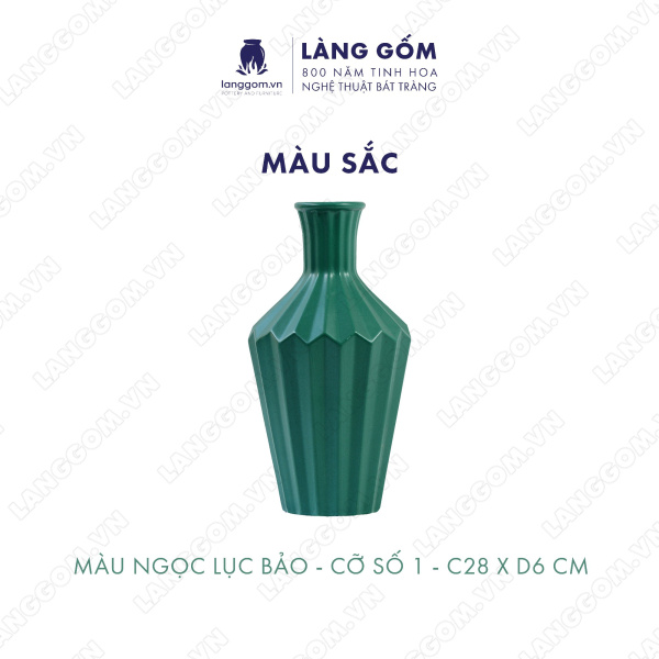 Lọ hoa Men mát kim cương