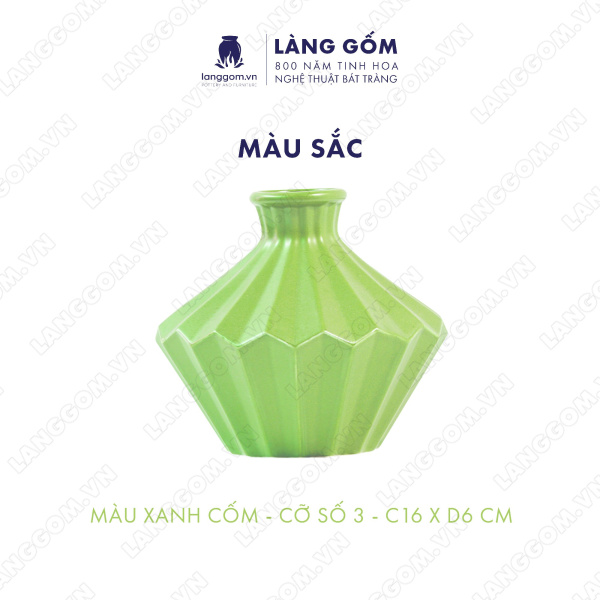 Lọ hoa Men mát kim cương