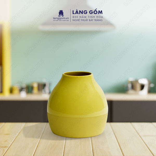 Lọ hoa Men mát dạng pháo
