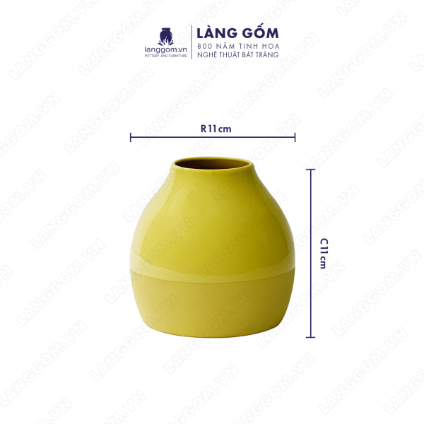 Lọ hoa Men mát dạng pháo