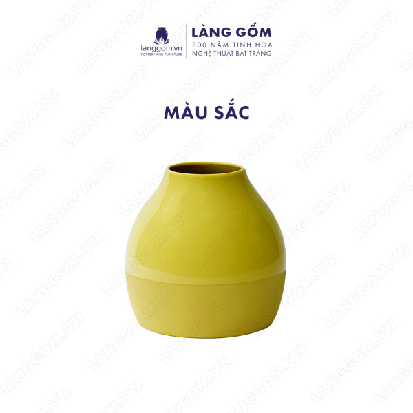 Lọ hoa Men mát dạng pháo