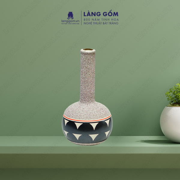 Lọ hoa Men mát cổ trụ