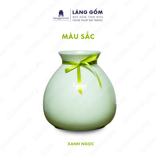 Lọ hoa Men ngọc giỏ cua béo