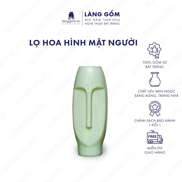 Lọ hoa Men ngọc lọ mặt