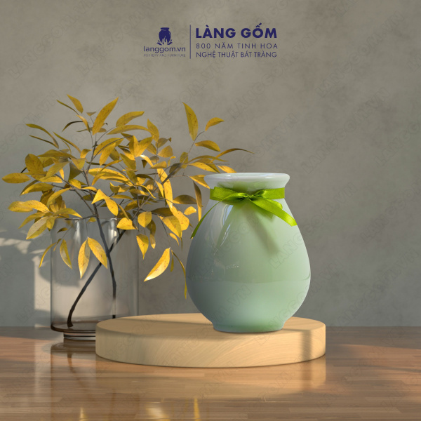 Lọ hoa Men ngọc lọ bầu