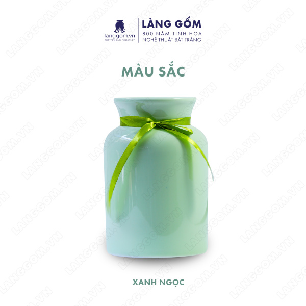 Lọ hoa Men ngọc ống loe