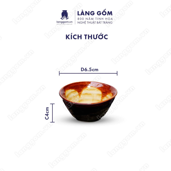 Bộ ấm chén Men hỏa biến giỏ cá - Gốm sứ Bát Tràng