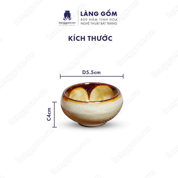Bộ ấm chén uống trà men hỏa biến cao cấp, dáng bát giác 8 cạnh thanh lịch - Dung tích 430ml - Gốm sứ Bát Tràng