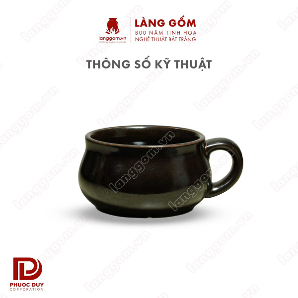Cốc bia có quai men hỏa biến