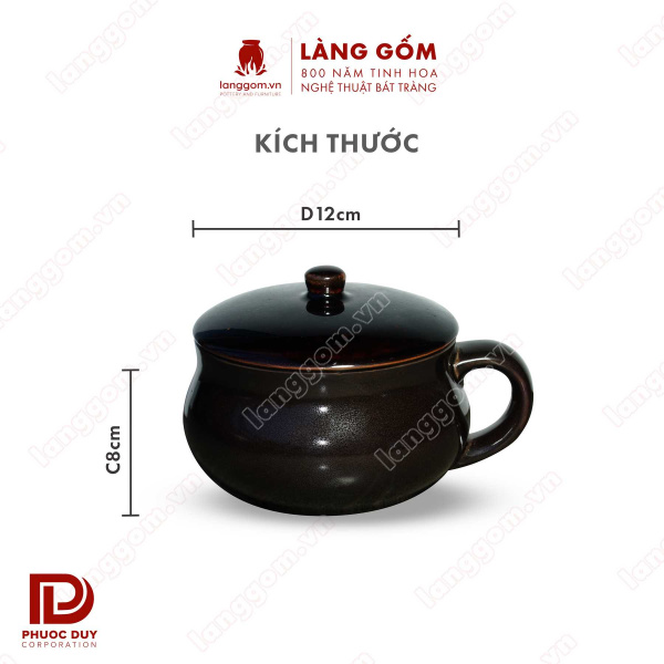 Cốc bia có quai men hỏa biến