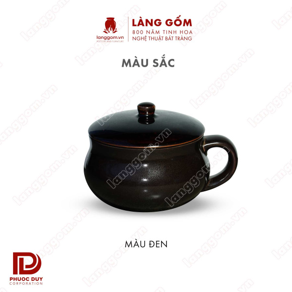 Cốc bia có quai men hỏa biến