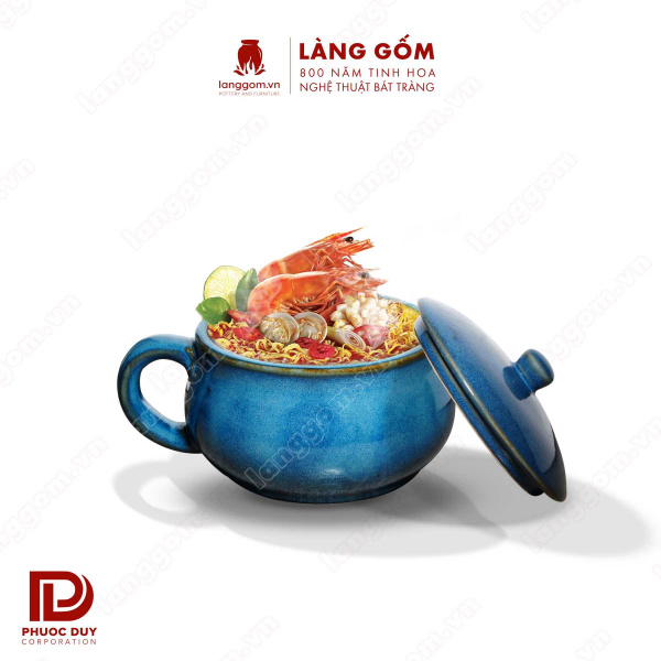 Cốc bia có quai men hỏa biến