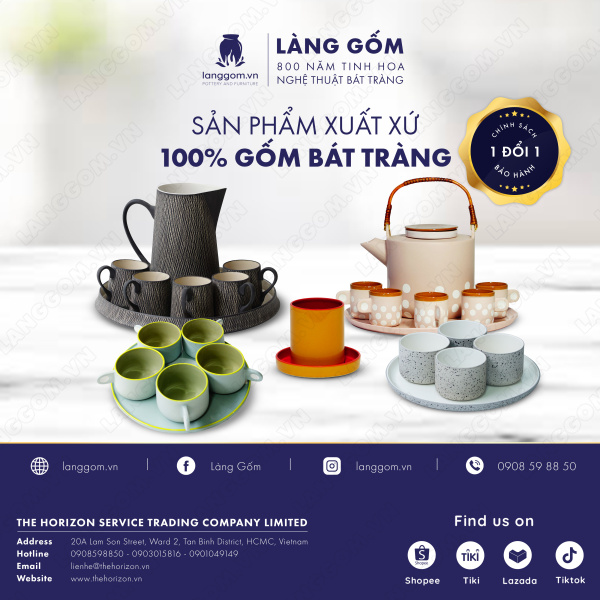 Bộ ấm chén màu hồng chấm bi
